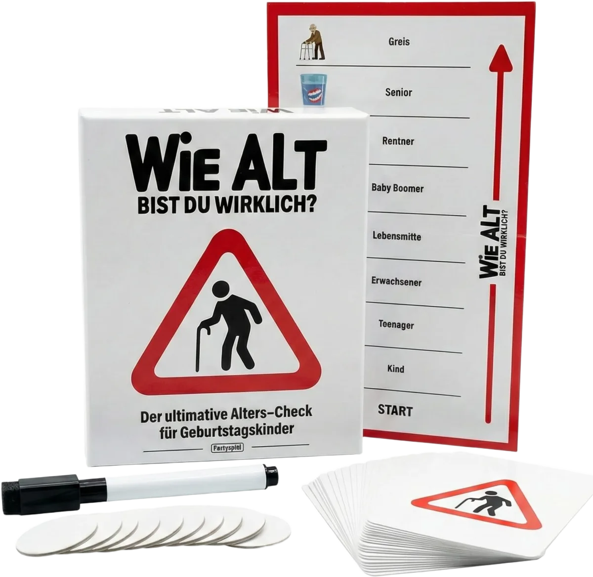 Wie alt bist du wirklich, Partyspiel von TIPSI